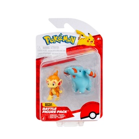 Pok&eacute;mon Battle Figure Pack containing Chimchar and Croagunk figures in retail packaging