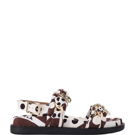 Sorrento Polka Dot Flat Sandals