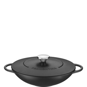 Tramontina Pre-Seasoned Cast Iron Wok 32cm
