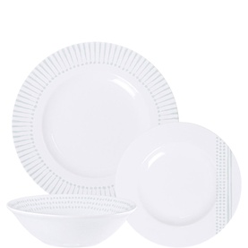 Tramontina Monocroma 12-Piece Fine Porcelain Dinner Set
