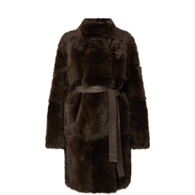 Shearling Reversible Belted Coat