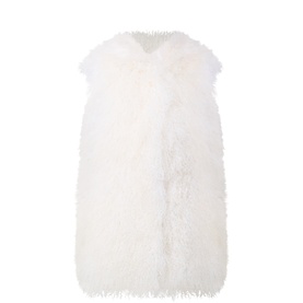 Longline Shearling Gilet
