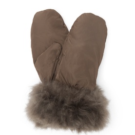 Faux Fur Shearling Mittens