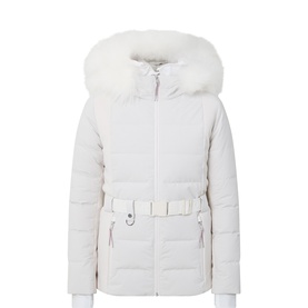 Fur-Trim Padded Ski Jacket