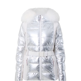 Fur-Trim Padded Ski Jacket