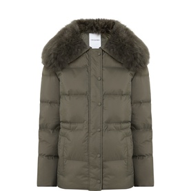 Shearling Collar Padded Jacket