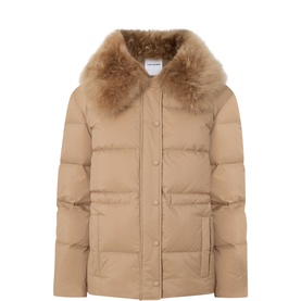 Shearling Collar Padded Jacket