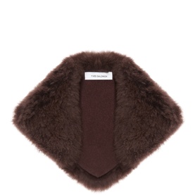 Shearling Bandana Scarf