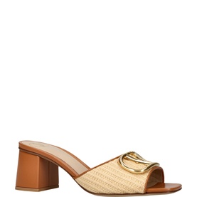 VLogo 60 Raffia Heeled Mules