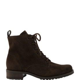 Suede Lace-Up Boots