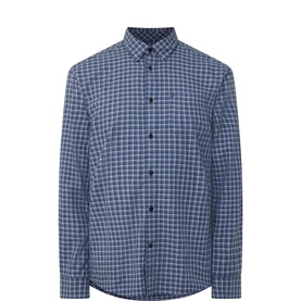 Malkin Logo Windowpane Check Shirt