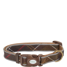 Reflective Tartan Dog Collar
