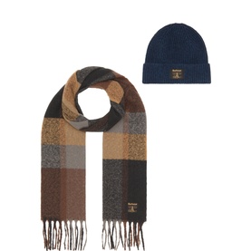 Westerdale Logo Badge Beanie & Scarf Set