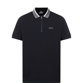 Newport Zip Logo Polo Shirt
