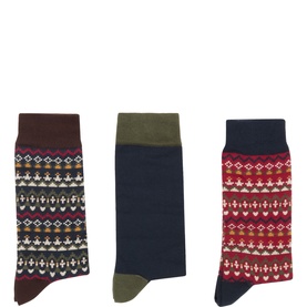 Three-Pack Marlow Fair Isle Socks Gift Set