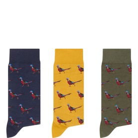 Three-Pack Pheasant Socks Gift Set