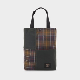 Field Logo Badge Patchwork Tote Bag