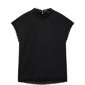 Lele Lace Trim Top