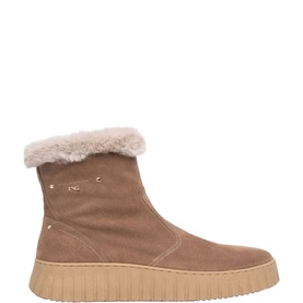 Shearling Slip-On Boots
