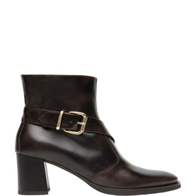 Manolete Buckle Heeled Boots