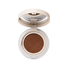 No Brand UDA Water Bronzer in Bay, cushion compact format with mirrored lid, deep warm bronzer shade visible in open compact.