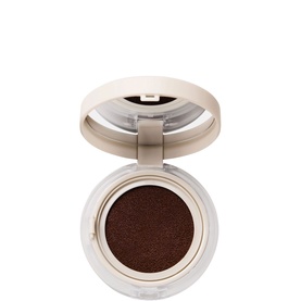 No Brand UDA Water Bronzer in shade Bay, deep brown cushion compact with gold-tone mirrored lid, open to reveal product.