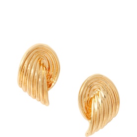 Ridged Stud Earrings