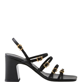 Satin Embellished Block Heels