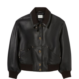 Leather Bomber Jacket
