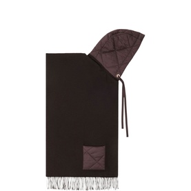 Hooded Quilted Knitted Scarf