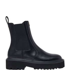 Logo Leather Chelsea Boots