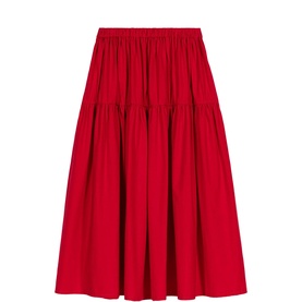 Tiered Flared Skirt