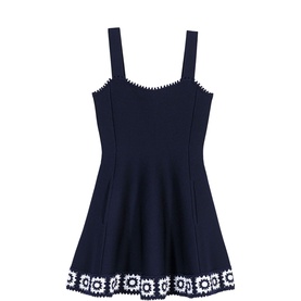 Crochet Panel Mini Dress