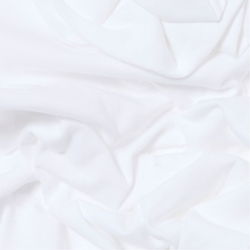 Claude Pierlot womenswear fabric close-up in clear white, showing smooth drape and texture detail.