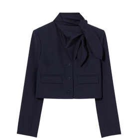 Cropped Single-Breasted Blazer