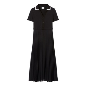 Trompe-L'&oelig;il Pleated Dress