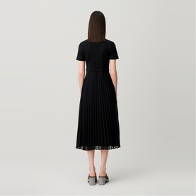Trompe-L'&oelig;il Pleated Dress