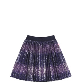 Embellished Sequin Flared Skirt