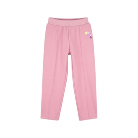 Billy Blush Love Potion pink sweat bottoms with elasticated waistband and floral embroidery detail, children's