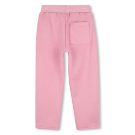 Billy Blush Love Potion pink sweat bottoms, rear view showing back pocket and elasticated waistband
