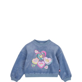 Embellished Heart Patch Sweatshirt