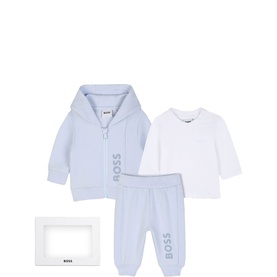 Logo Tracksuit & T-Shirt Three-Piece Set