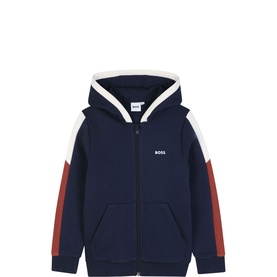 Logo Colourblock Zip Hoodie
