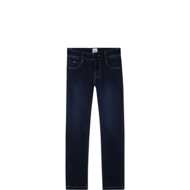 Double-B Logo Slim Leg Denim Jeans