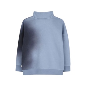 Boss Kids Lavender Blue sweat top with high neck, spray-effect ombre detail, and long sleeves