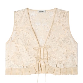 Guipure Lace Crop Top