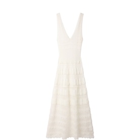 Pointelle Knit Dress