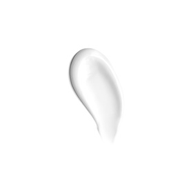 Erborian Glow Moisturiser day cream texture swatch, showing a smooth pearlescent white cream smear