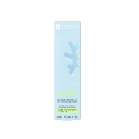 Erborian Matte Moisturiser day cream, light blue packaging, 50ml, with hyaluronic acid and zinc formula listed on box