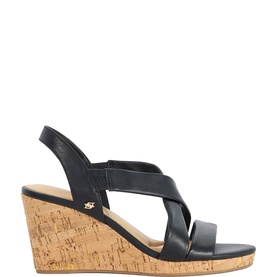 Kamies Leather Wedge Sandals